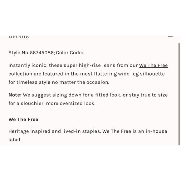 Free People Womens Size 26 Astoria Wide Leg High Rise Cuffed Jean In Sea Foam - Picture 12 of 13